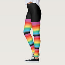 Regenbogen Stripes FarbFake-feste Knie-Socken