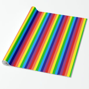 Regenbogen Stripes Geschenk-Verpackung Geschenkpapier