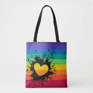 Regenbogen stripes Herz-Spritzer LGBT