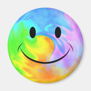 Regenbogen-Strudel-Gesichts-Magnet Magnet