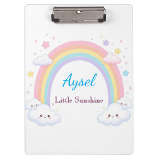 Regenbogen Süße Kinder Aufkleber 🌈 Klemmbrett