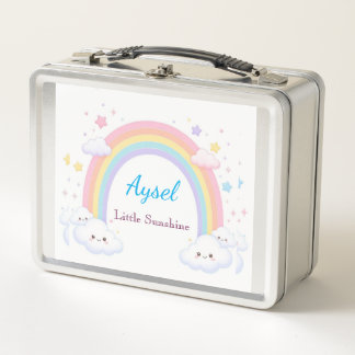 Regenbogen Süße Kinder Aufkleber 🌈 Metall Brotdose