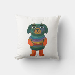 Regenbogen Süßer Hund Koch Kissen