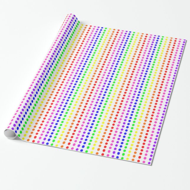 Regenbogen-Süßigkeit Geschenkpapier (Ungerollt)