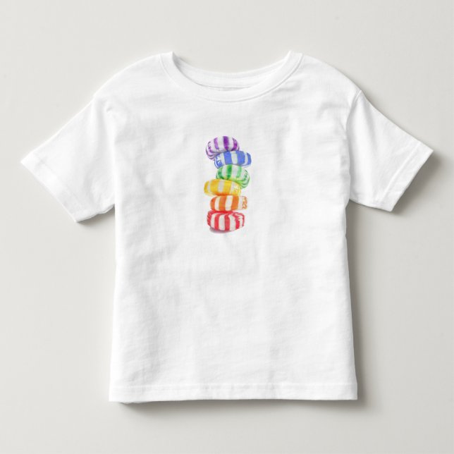 REGENBOGEN-SÜSSIGKEITEN T-Shirt für Kleinkinder (Vorderseite)