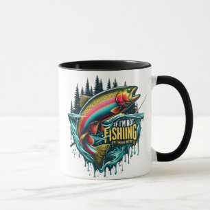 Regenbogen tanzen Ein lebhafter Fisch springt vom Tasse
