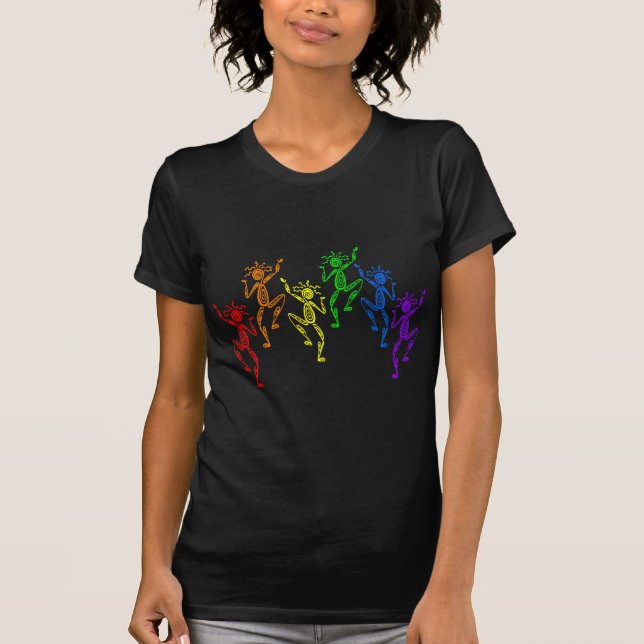 Regenbogen-Tänzer T-Shirt (Vorderseite)