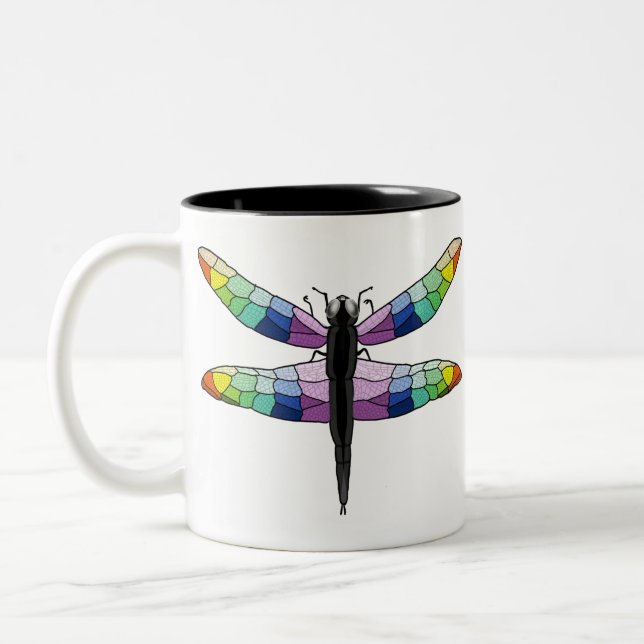 Regenbogen-Tasse Zweifarbige Tasse (Links)