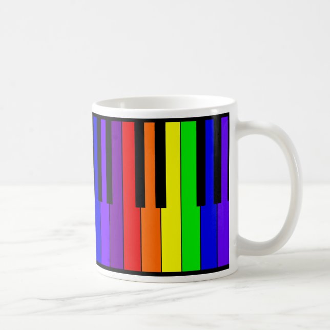 Regenbogen-Tastatur Kaffeetasse (Rechts)