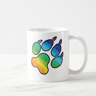 Regenbogen-Tatzen-Tasse Kaffeetasse