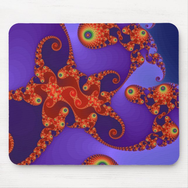 Regenbogen-Tentakel-Mauspad Mousepad (Vorne)
