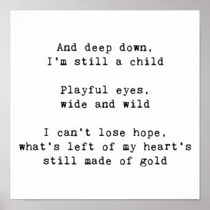 Regenbogen-Texte Poster