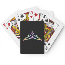 Regenbogen-Tiara-Spielkarten