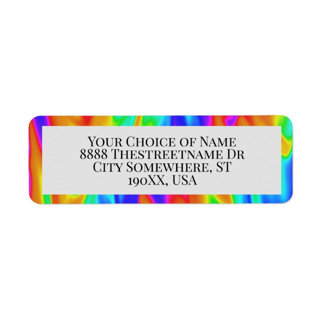 Regenbogen-Tie-Dye-Abstrakt (Vorne)