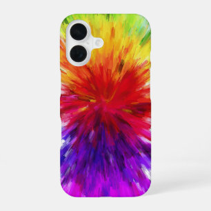 Regenbogen-Tie-Dye-Abstrakt-Handyhülle iPhone 16 Hülle