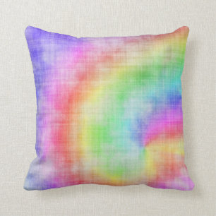 Regenbogen-Tie-Dye-Kissen Kissen