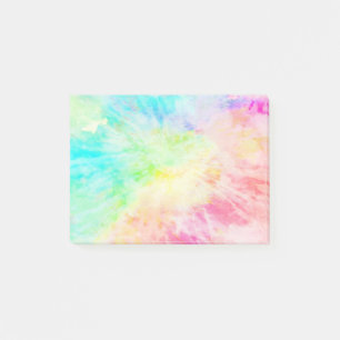 Regenbogen-Tie-Dye Post-it Klebezettel