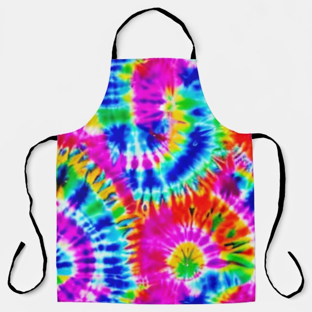Regenbogen-Tie-Dye-Schürze Schürze (Vorderseite)
