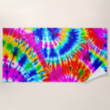 Regenbogen-Tie-Dye-Strandtuch