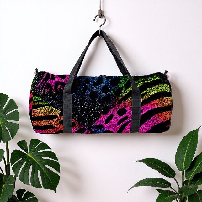 Regenbogen-Tier-Mischung  Duffle Bag (Von Creator hochgeladen)