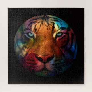 Regenbogen-Tiger Puzzle