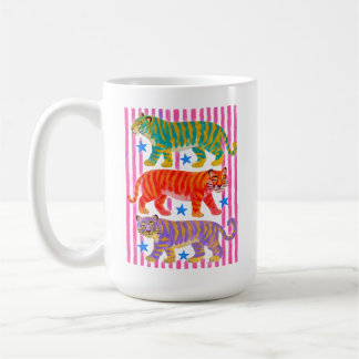 Regenbogen-Tiger-Träume Kaffeetasse