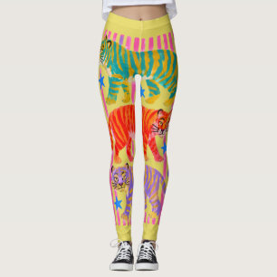 Regenbogen-Tiger-Träume Leggings