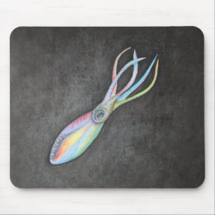 Regenbogen-Tintenfisch Mousepad