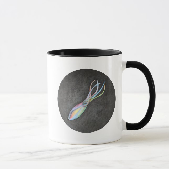 Regenbogen-Tintenfisch-Tasse Tasse (Rechts)
