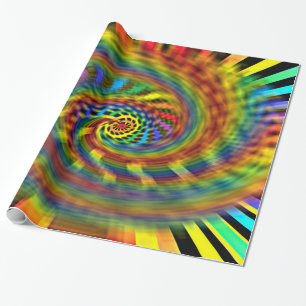 Regenbogen-Tornado Geschenkpapier