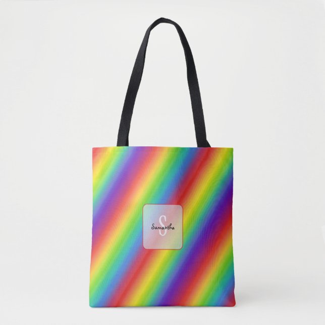 Regenbogen-Totetasche (Vorderseite)