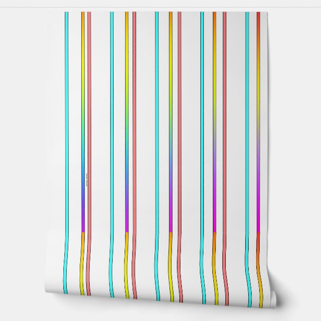 Regenbogen Traditionelle Streifen Tapete (Abrollen)