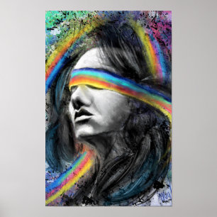 Regenbogen-Träume Lady Poster