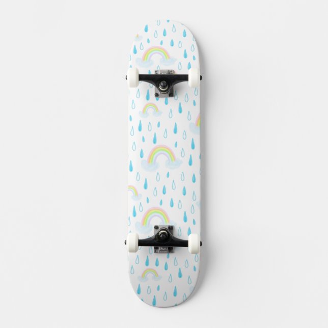 Regenbogen-Träume Skateboard (Vorderseite)