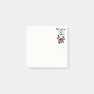 Regenbogen-Traumfänger des Aquarells herrlicher Post-it Klebezettel