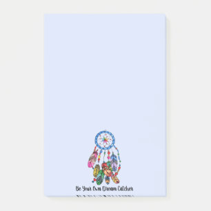 Regenbogen-Traumfänger des Aquarells herrlicher Post-it Klebezettel