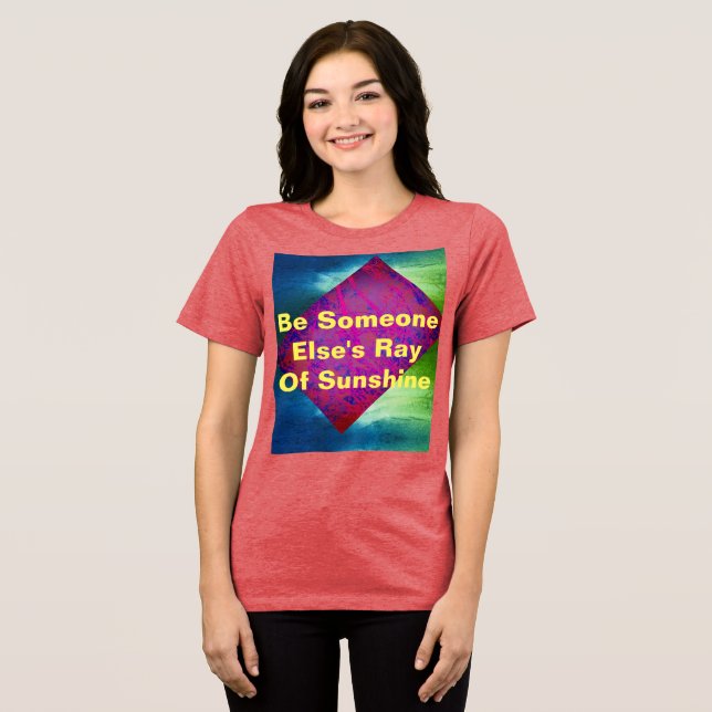 Regenbogen Tri-Blend Shirt (Vorderseite voll)
