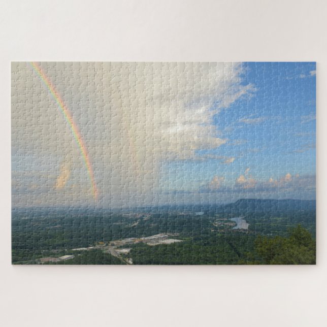 Regenbogen über Chattanooga, Tennessee - 20 x 30 Z Puzzle (Horizontal)