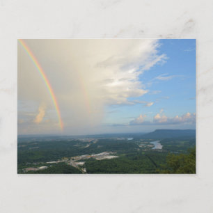 Regenbogen über Chattanooga, Tennessee Postkarte