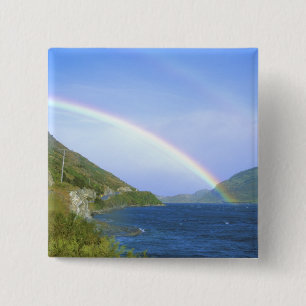 Regenbogen über dem Hawea-See, Südinsel, Neuseelan Button