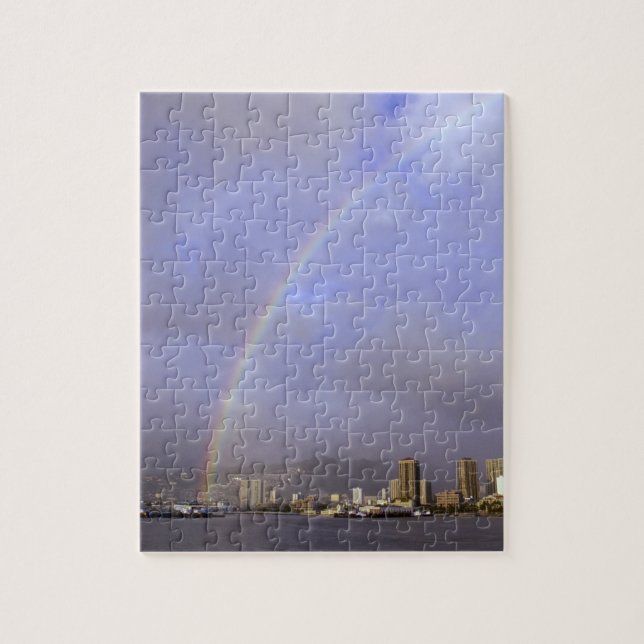 Regenbogen über Honolulu, Hawaii, USA Puzzle (Vertikal)