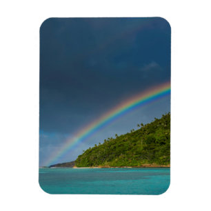 Regenbogen über Insel, Amerikanisch-Samoa Magnet