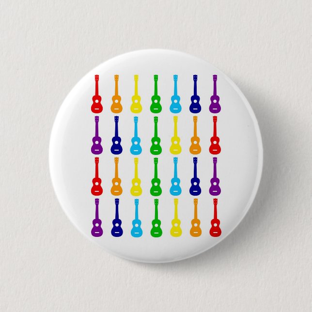 Regenbogen Ukes Button (Vorderseite)