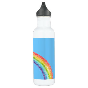 Regenbogen und blauer Himmel Edelstahlflasche