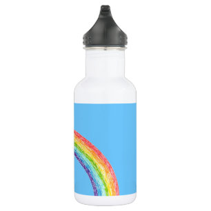 Regenbogen und blauer Himmel Edelstahlflasche