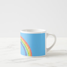 Regenbogen und blauer Himmel Espressotasse