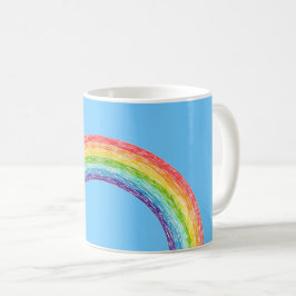 Regenbogen und blauer Himmel Kaffeetasse