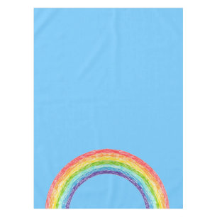 Regenbogen und blauer Himmel Tischdecke