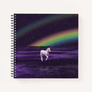 Regenbogen und Einhorn Notizbuch