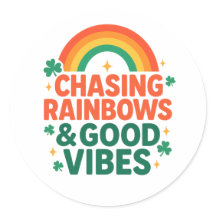 Regenbogen und gute Laune jagen